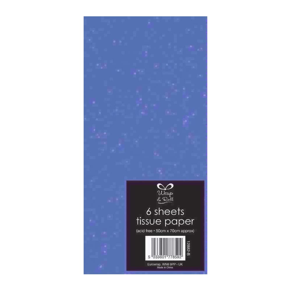 Eurowrap Glitter Tissue Paper (Pack of 6)