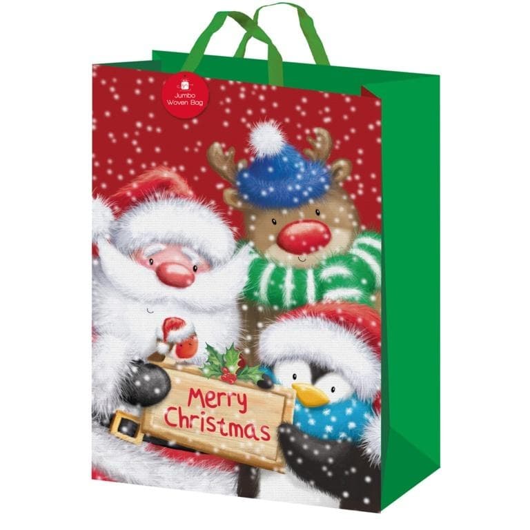 I G Design Traditional Christmas Gift Bag