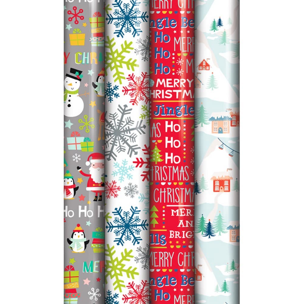 Eurowrap Christmas North Pole Gift Wrap Rolls (Pack of 36)