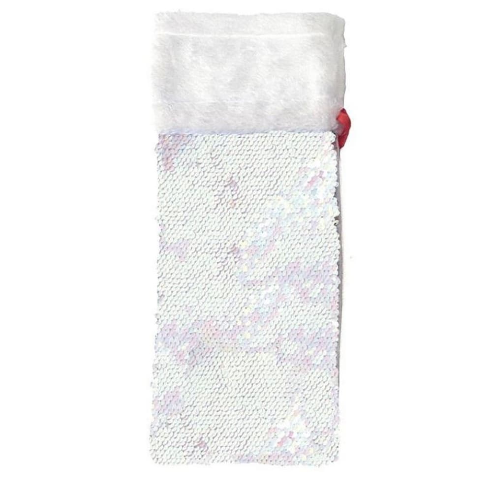 Christmas Shop Reversible Sequin Bottle Gift Bag
