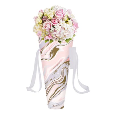 Eurowrap Marble Flower Holder Gift Bag