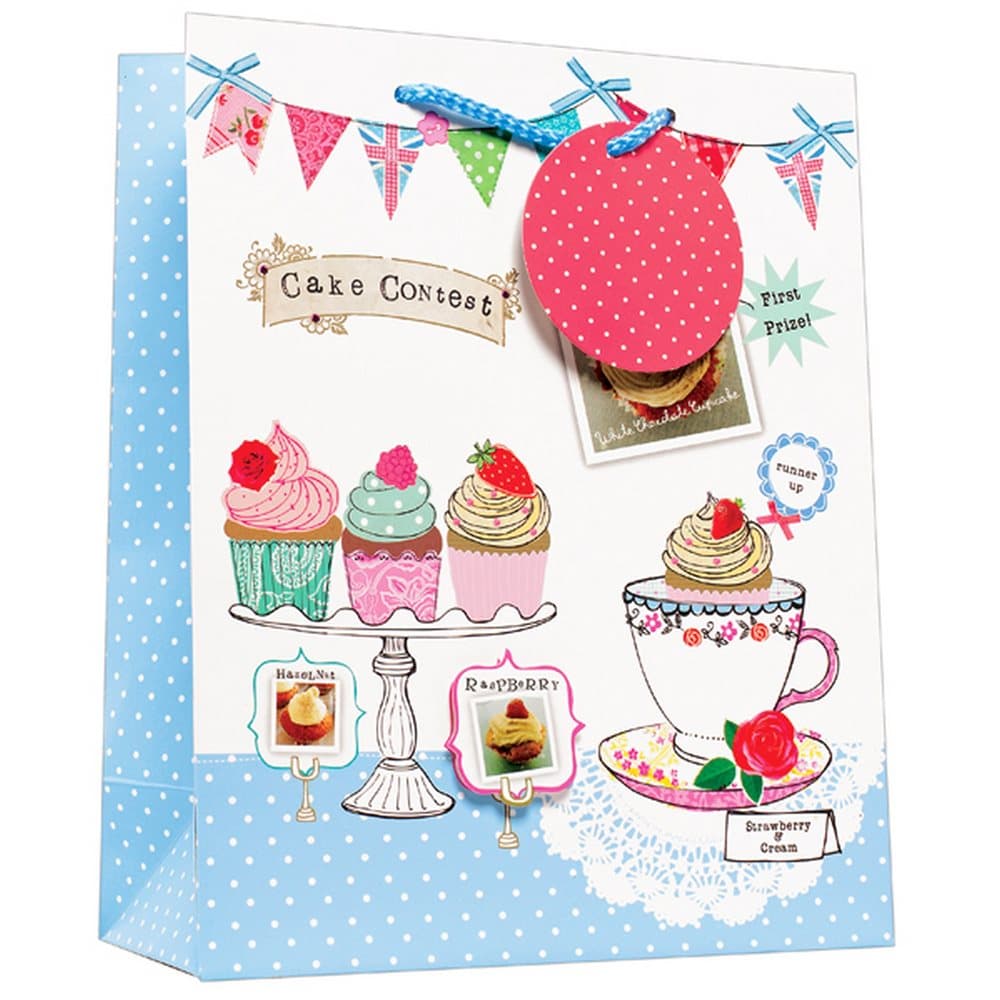 Simon Elvin Polka Dot & Cake Design Gift Bags (Pack of 6)