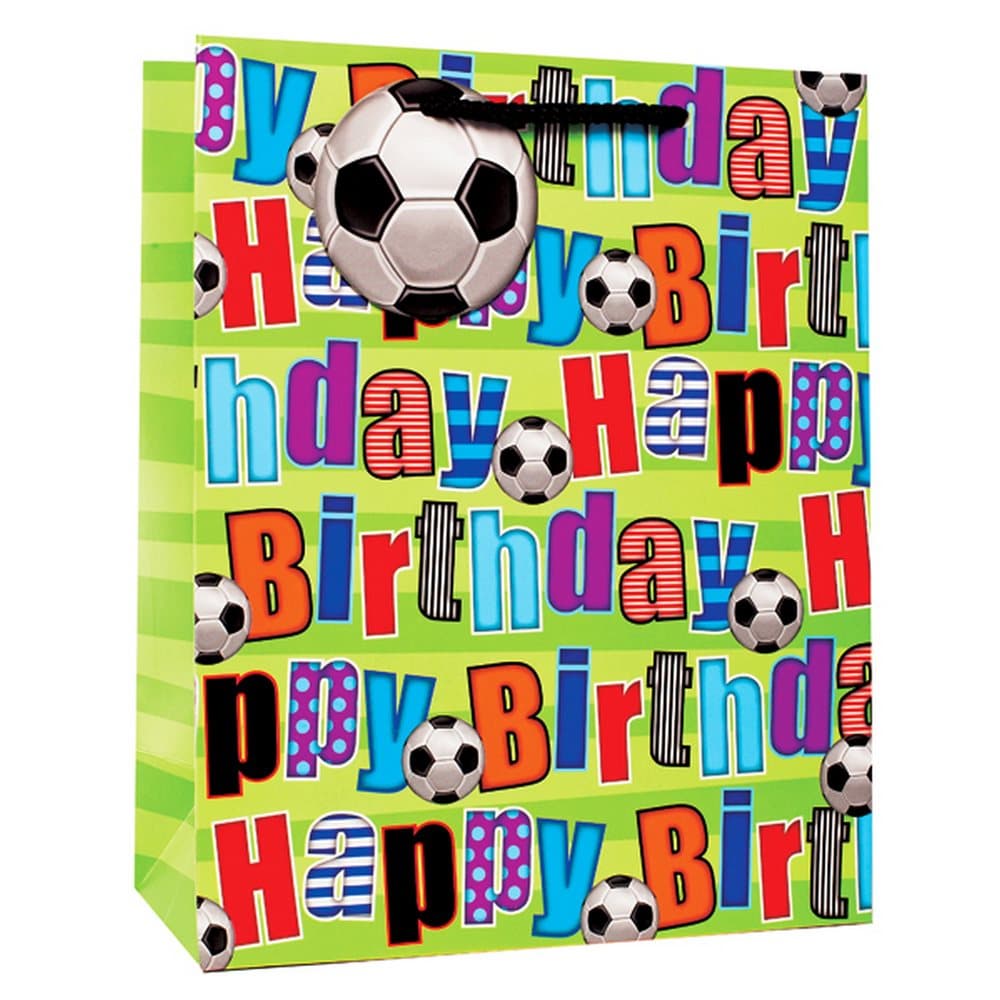 Simon Elvin Fotball Design Happy Birthday Gift Bags (Pack Of 6)