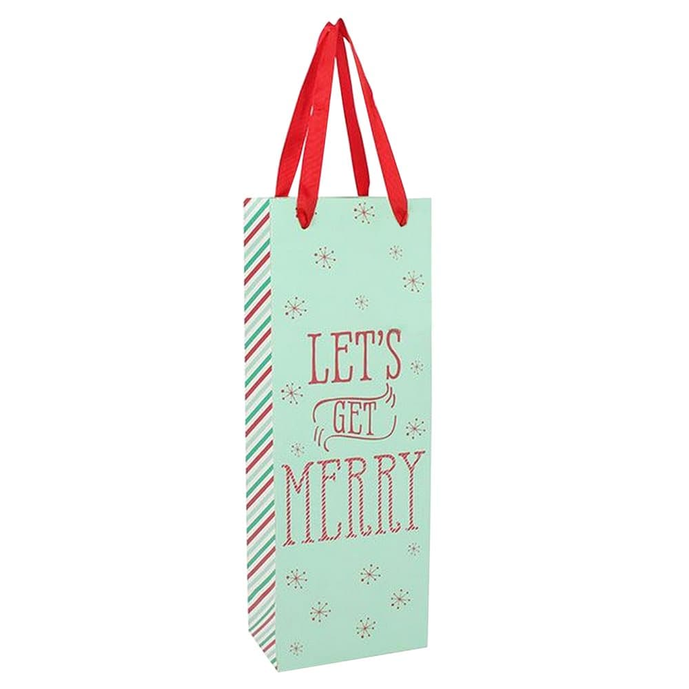 Something Different Lets Get Merry Bottle Giftbag