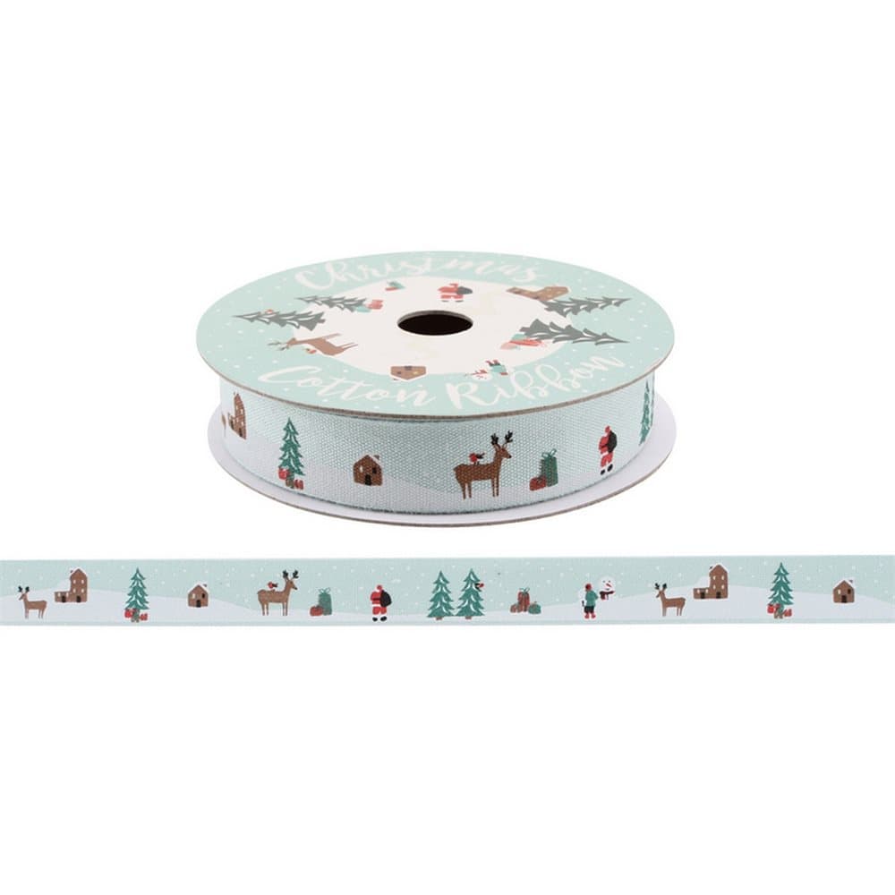 CGB Giftware Christmas Winter Scene Ribbon (5m)