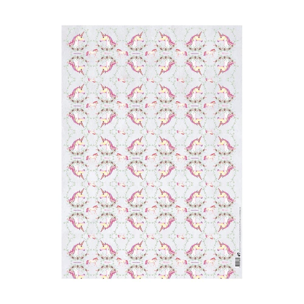 Deckled Edge Christmas Gift Wrap (Pack Of 2)