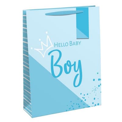Eurowrap Baby Boy Gift Bags (Pack Of 6)