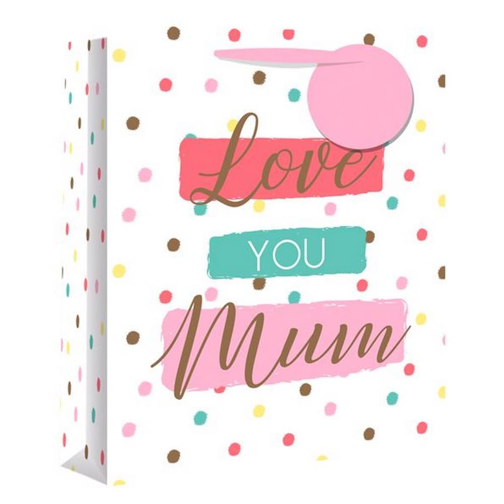 Eurowrap Love You Mum Gift Bags (Pack of 12)