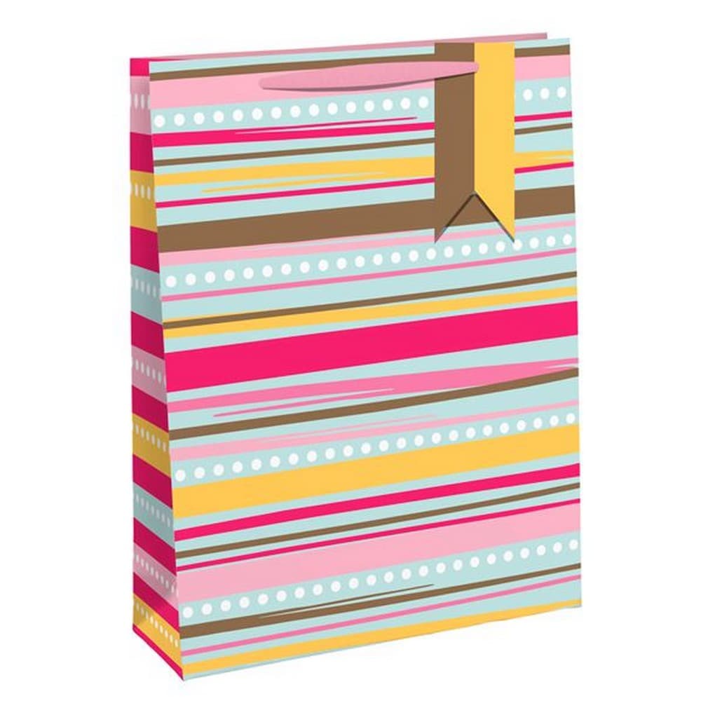 Eurowrap Summer Stripe Gift Bags (Pack of 6)