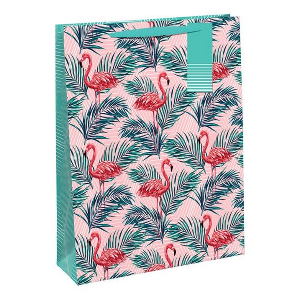 Eurowrap Geo Flamingo Gift Bags (Pack of 6)
