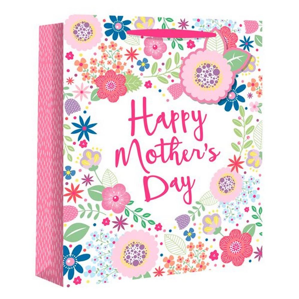Eurowrap Mothers Day Flower Gift Bags (Pack of 12)