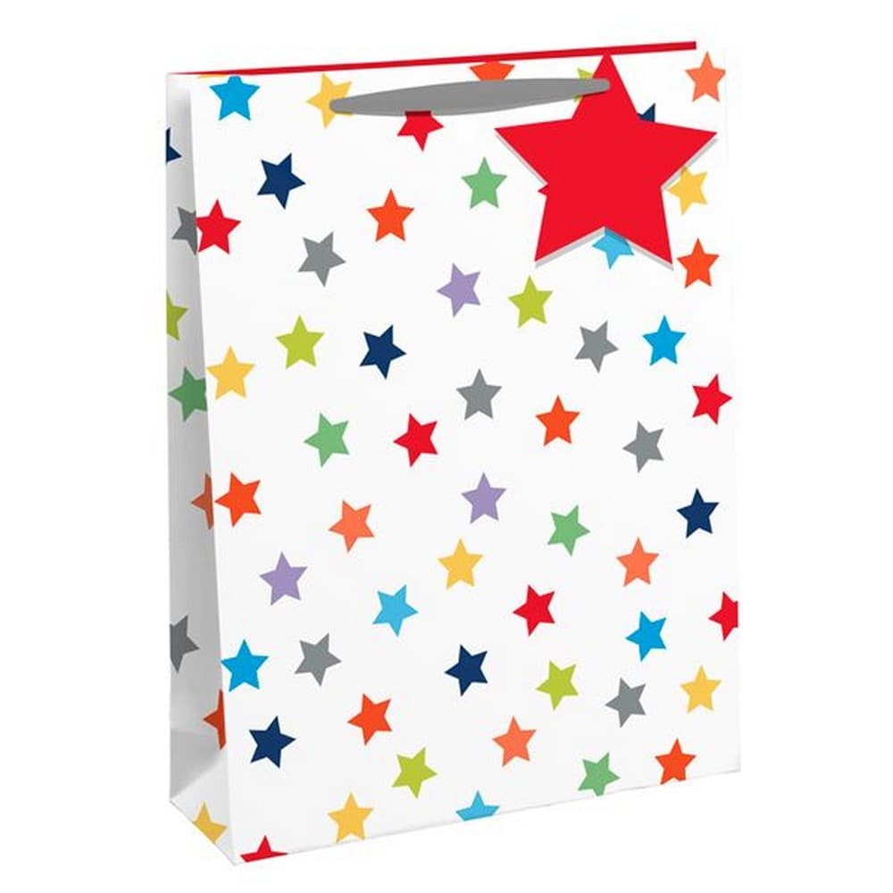 Eurowrap Classic Stars Gift Bags (Pack of 6)