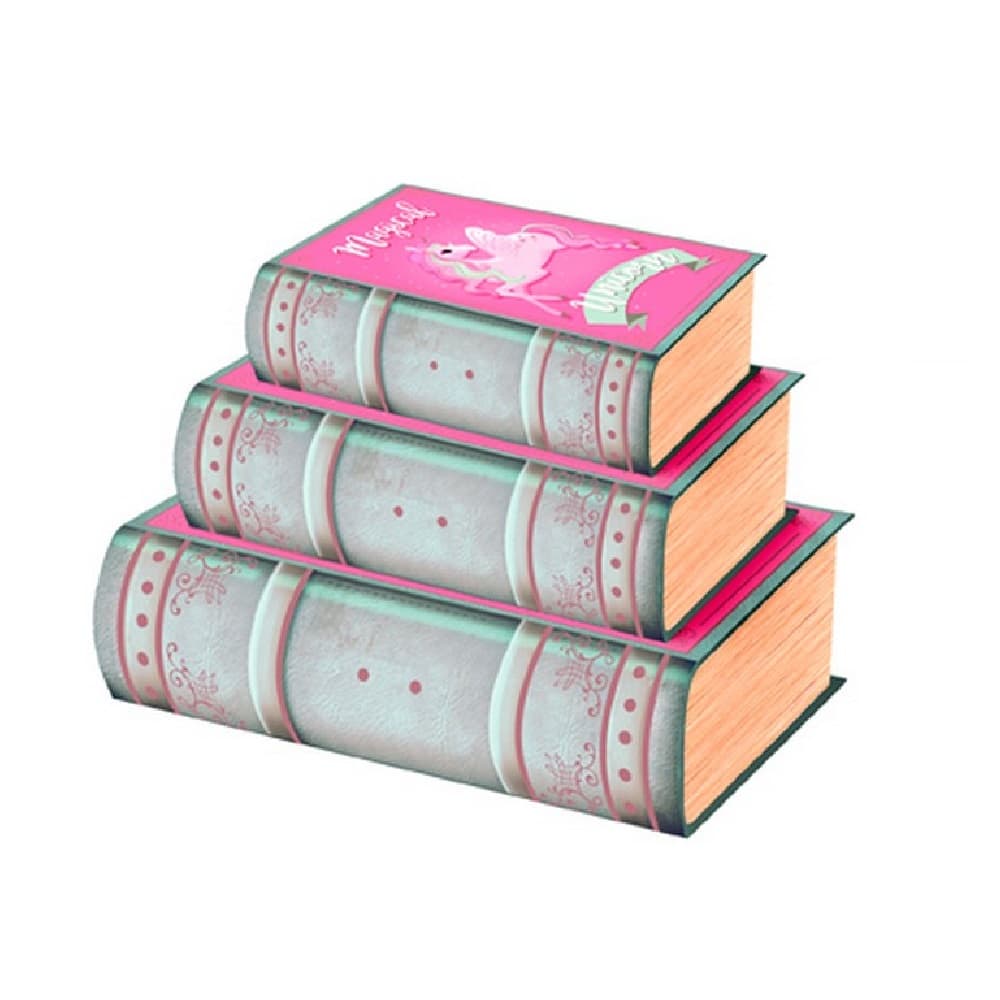 Kenleys Unicorn Book Boxes (Pack of 3)