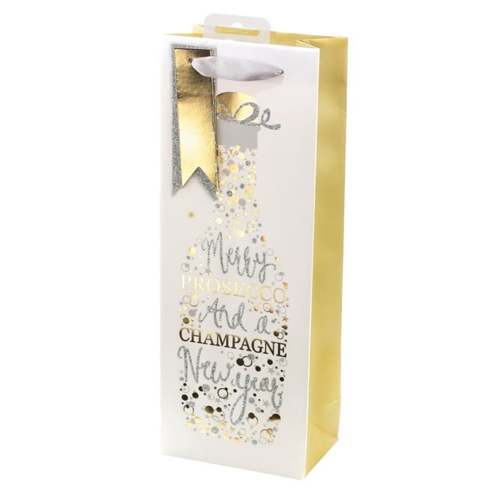 I G Design Prosseco Christmas Bottle Bag