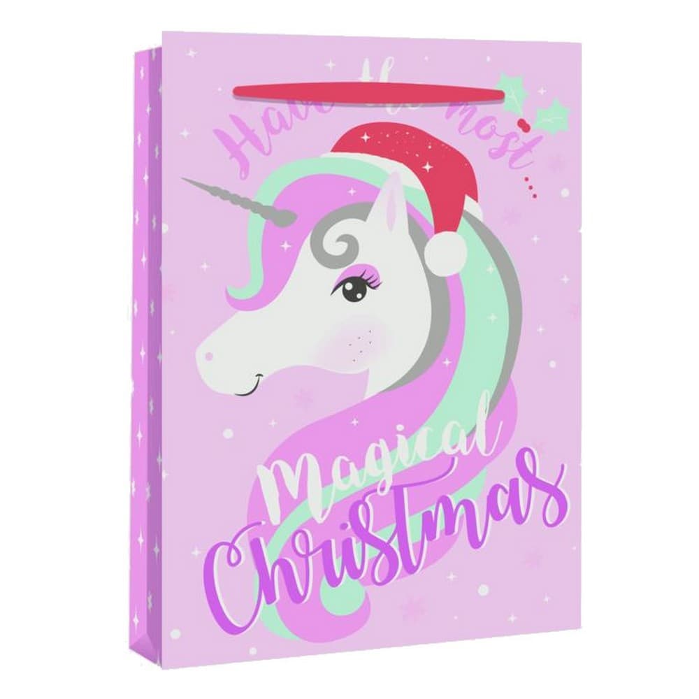 Eurowrap Jumbo Unicorn Christmas Gift Bag