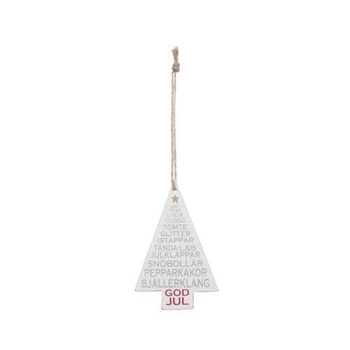 Presentlapp gran med jultext (10 pack)