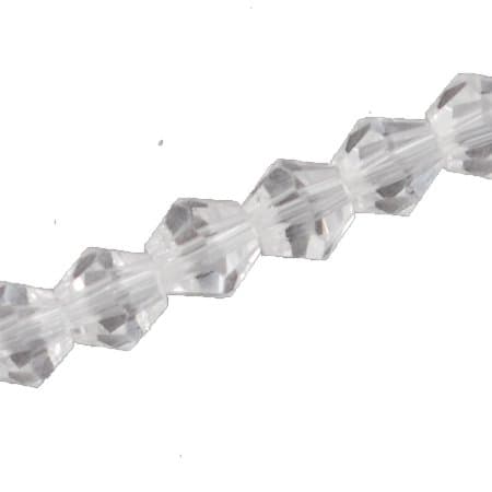 2 strängar med bicone 4x4 mm ab color glans