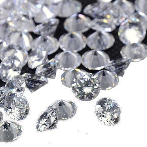 4x2,5 mm diamanter cubic zirkonia 22 st clear