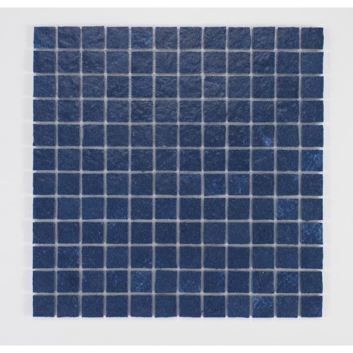 U-TILE Harpiks mosaikimitation sten 100 x 50 cm - fliser 2,5 x 2,5 cm - midnat blå