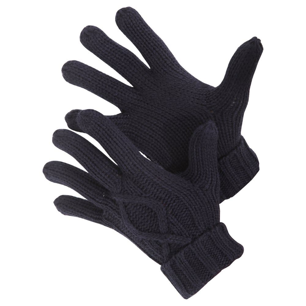 Mens Cable Knit Winter Gloves