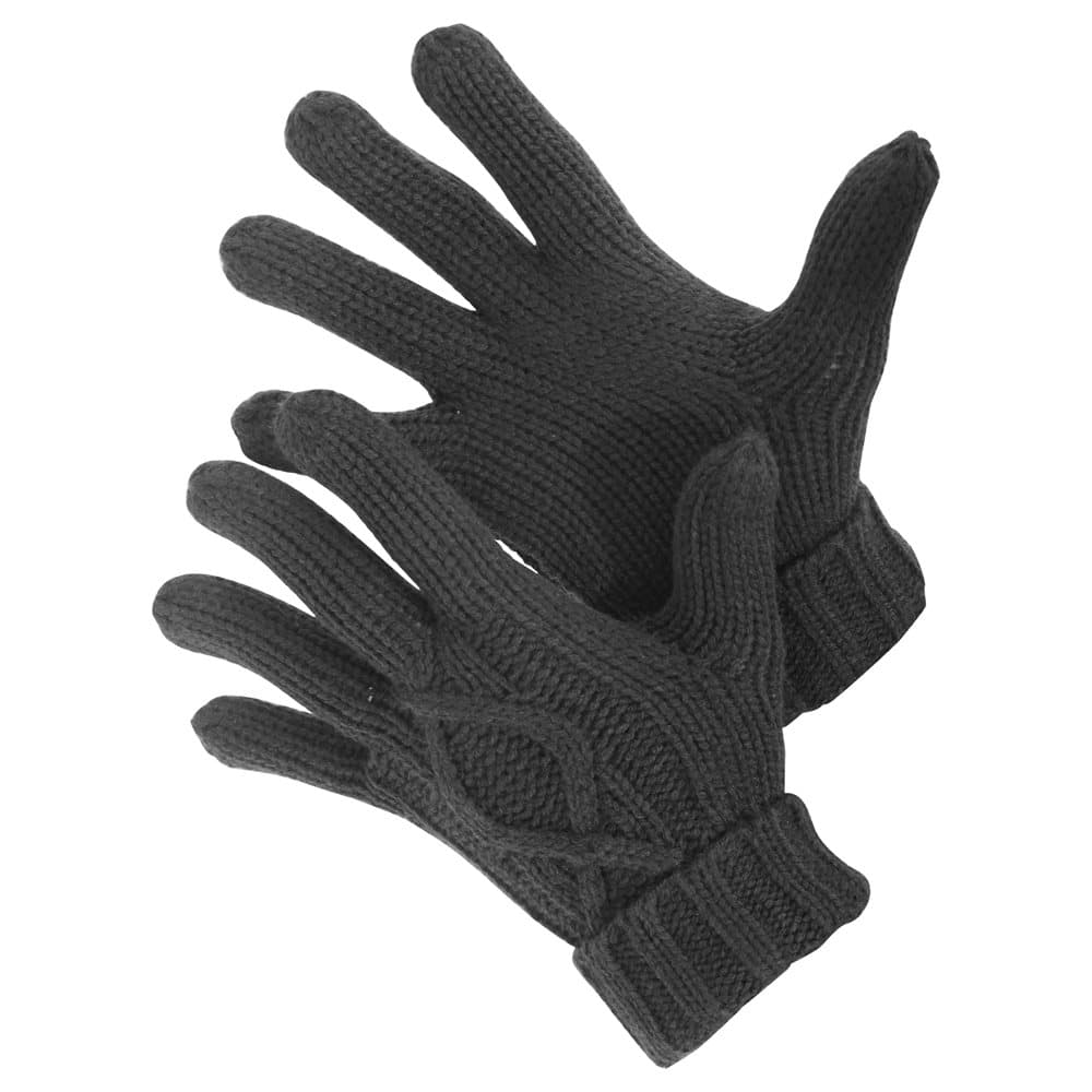 Mens Cable Knit Winter Gloves