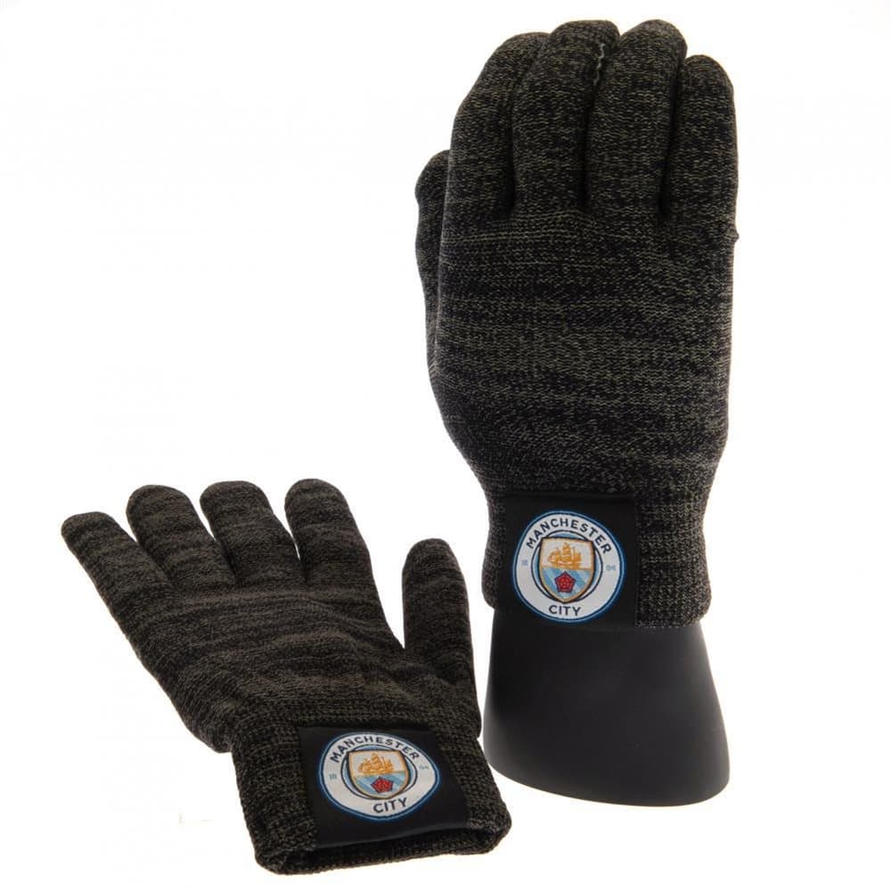 Manchester City FC Childrens/Kids Luxury Touchscreen Gloves