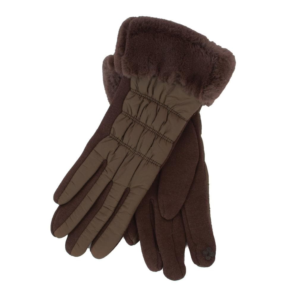 Eastern Counties Leather Womens/Ladies Giselle Faux Fur Cuff Gloves