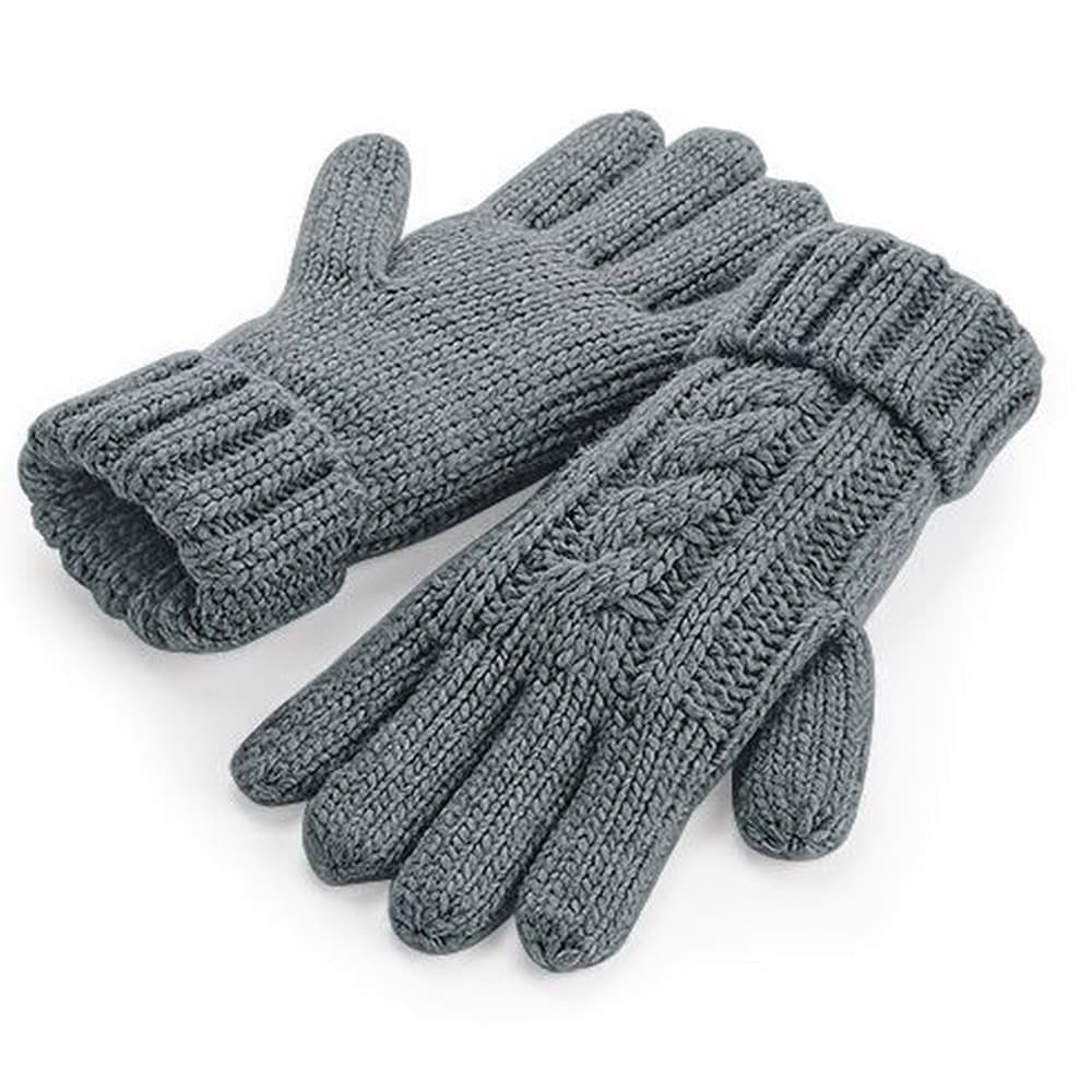 Beechfield Unisex-kabel stickade Melange-handskar