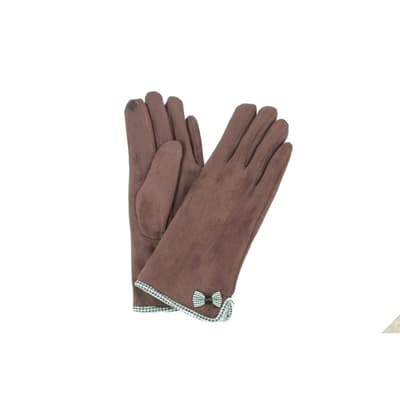 Eastern Counties Leather Gaby Faux Suede Touch Screen handsker til kvinder/damer