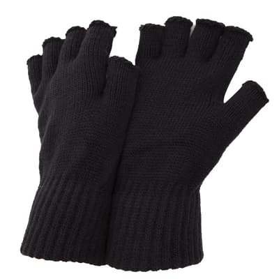 FLOSO Mens Fingerless Winter Gloves