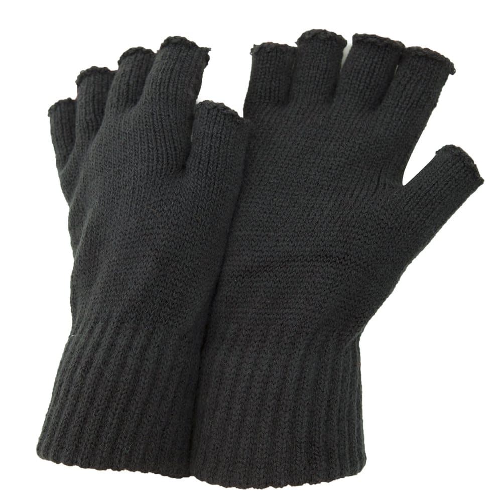 FLOSO Mens Fingerless Winter Gloves