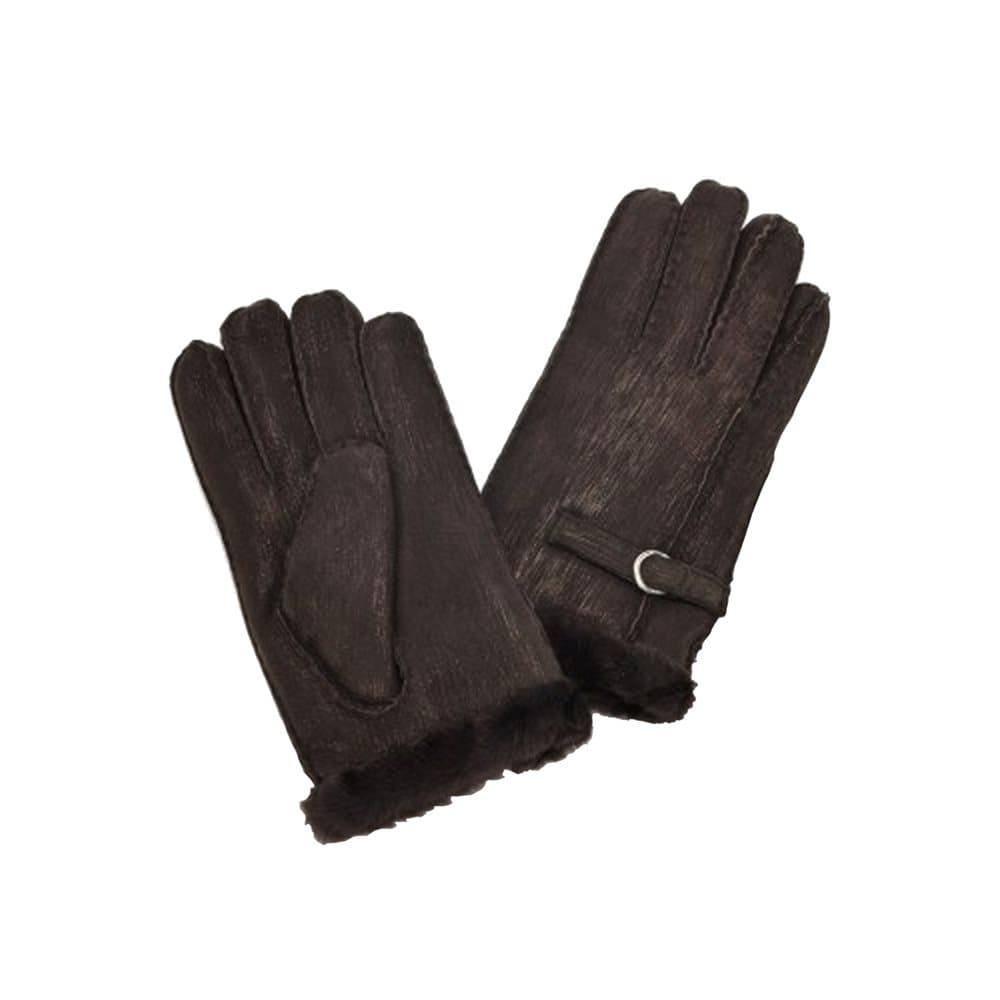 Eastern Counties Leather Womens/Ladies Buckle Detail Sheepskin Gloves