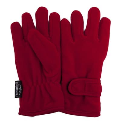 FLOSO Girls Childrens/Kids Plain Thermal Thinsulate Fleece Gloves (3M 40g)
