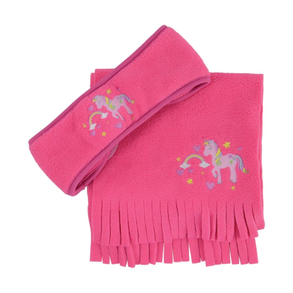 Little Riders Girls Unicorn Headband and Scarf Set
