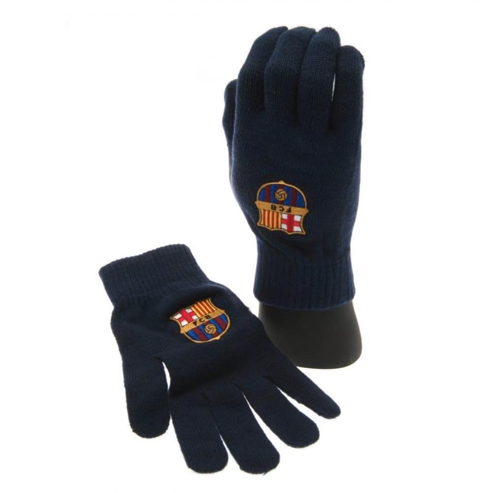 FC Barcelona Officiella vuxna unisex stickade handskar