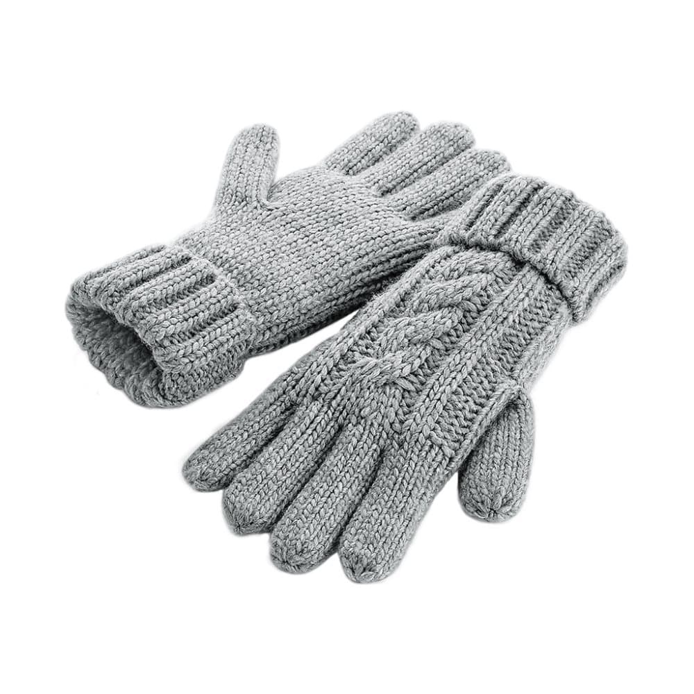 Beechfield Cable Knit Melange Gloves