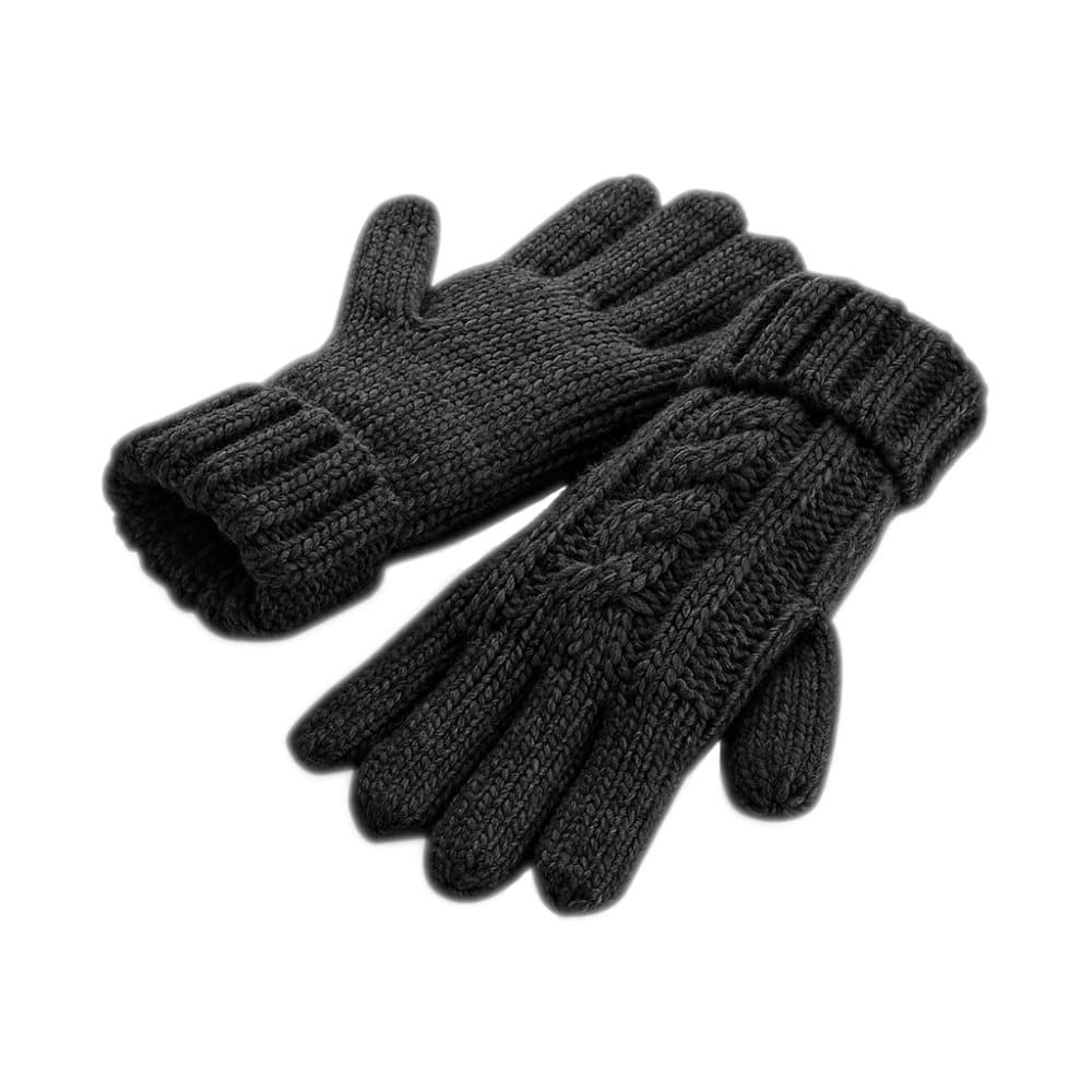 Beechfield Cable Knit Melange Gloves