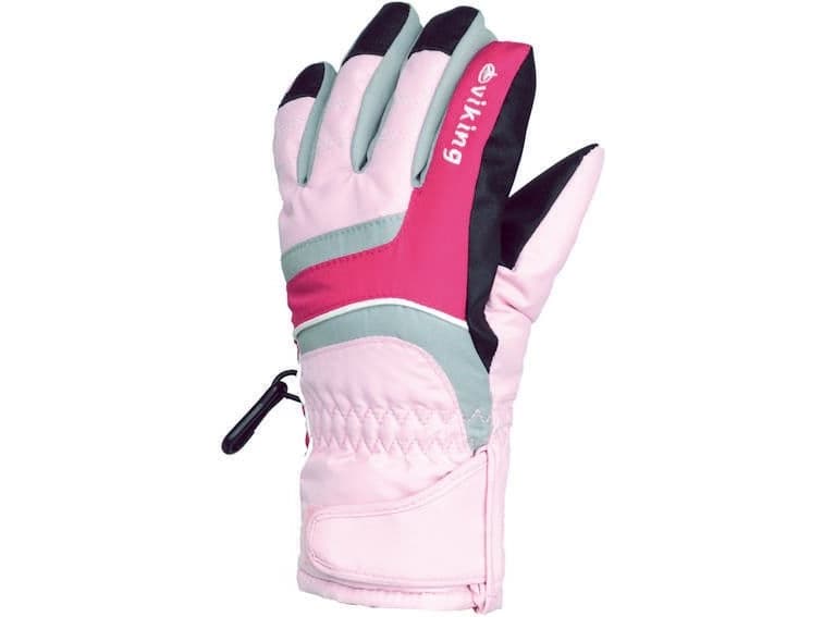 Viking Ski gloves Kid pink-gray s. 3 (120/09/2250)
