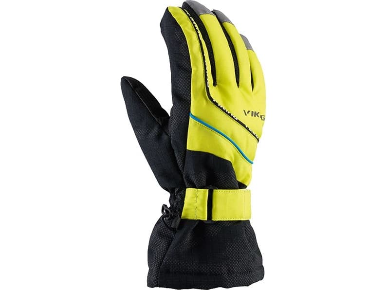 Viking Junior Gloves Mate Black and yellow s. 6 (120/19/3322)