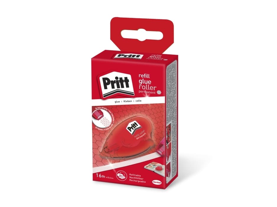 Limroller Pritt permanent 8,4 mm m/dispenser 16m - (16 meter pr. stk.)