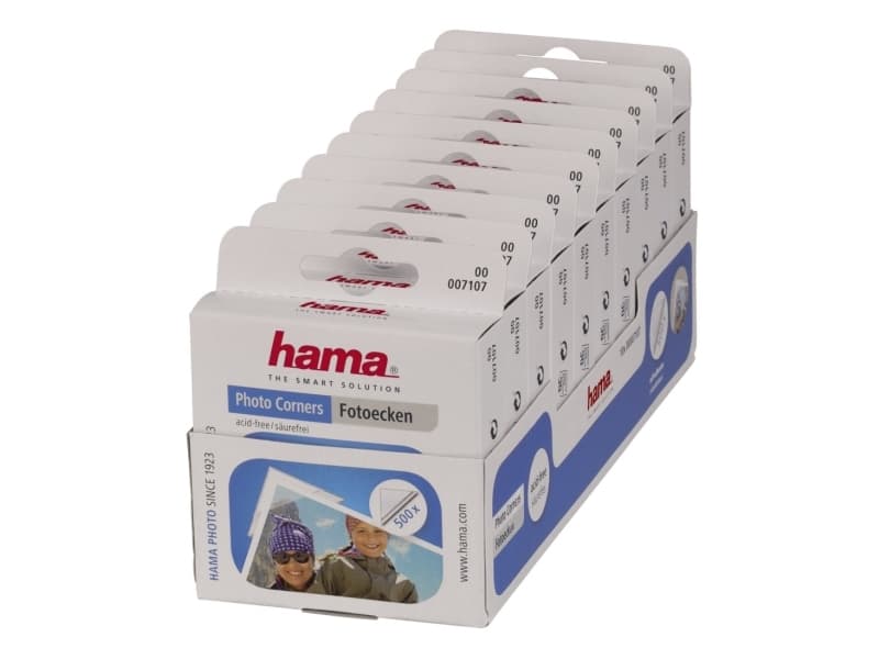 Hama 00007107, Läpinäkyvä, Valkoinen, 500 kpl