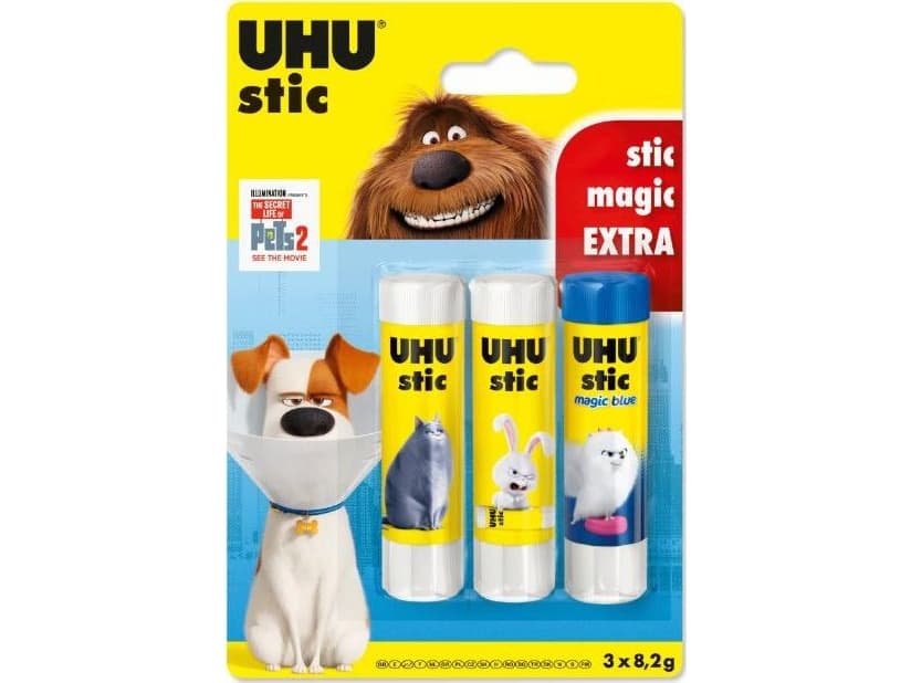 UHU Glue stick Stic 8,2g Pets 2 pcs + magic glue