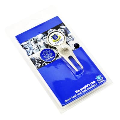 Everton FC Official Football Crest Golf Divot Tool & Ball Markers Gift Set