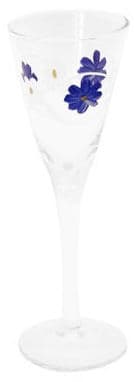 Snapsglas, blommor 16st