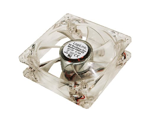 LogiLink PC case fan, Data kjølevifte, Vifte, 8 cm, 32,6 dB, 30000 timer, Blå