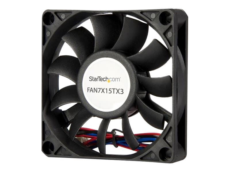 StarTech.com 70x15mm Replacement Ball Bearing Computer Case Fan w/ TX3 Connector - 3 pin case Fan - TX3 Fan - 70mm Fan (FAN7X15TX3) - Lådfläkt - 70 m