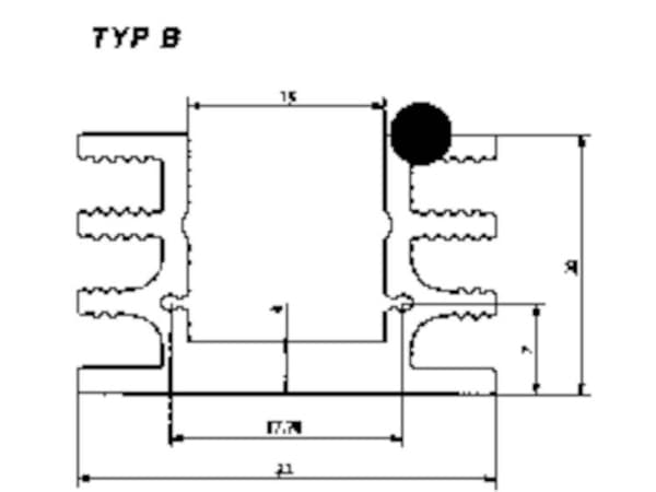 Fischer Elektronik SK 76 37,5 SA Kylflänsar 6,5 K/W (L x B x H) 37,5 x 32 x 20 mm TO-220, TO-126