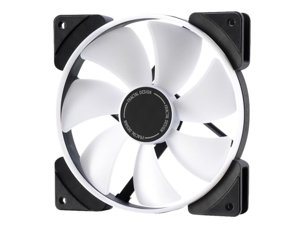 Fractal Design Prisma AL-14 - Lådfläkt - 140 mm - svart, halvgenomskinlig vit (paket om 3)