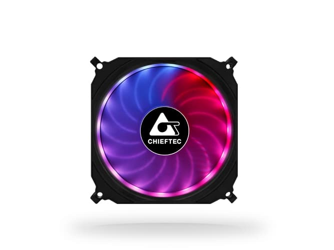 Chieftec CF-1225RGB, Datorväska, Fan, 12 cm, 1200 RPM, 16 dB, 53 cfm