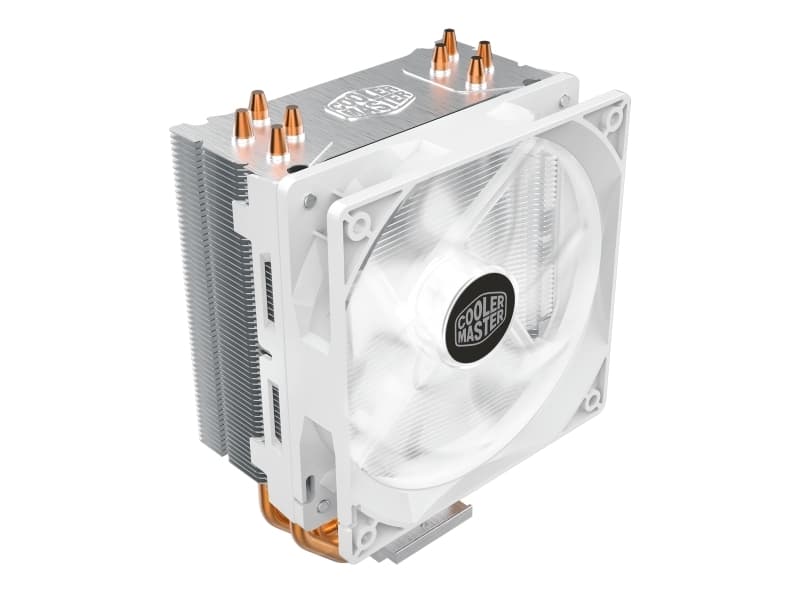 Cooler Master Hyper 212 LED White Edition, Prosessoe, Kjøler, 12 cm, LGA 1150 (kontakt H3), LGA 1151 (kontakt H4), LGA 1155 (Socket H2), LGA 1156 (So